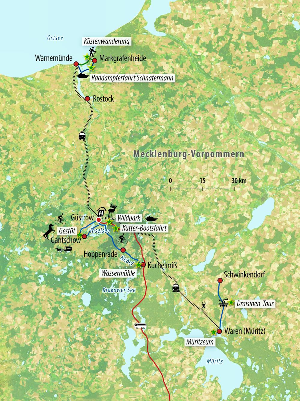 GO-DEGUS Reisekarte – © Eberhardt TRAVEL