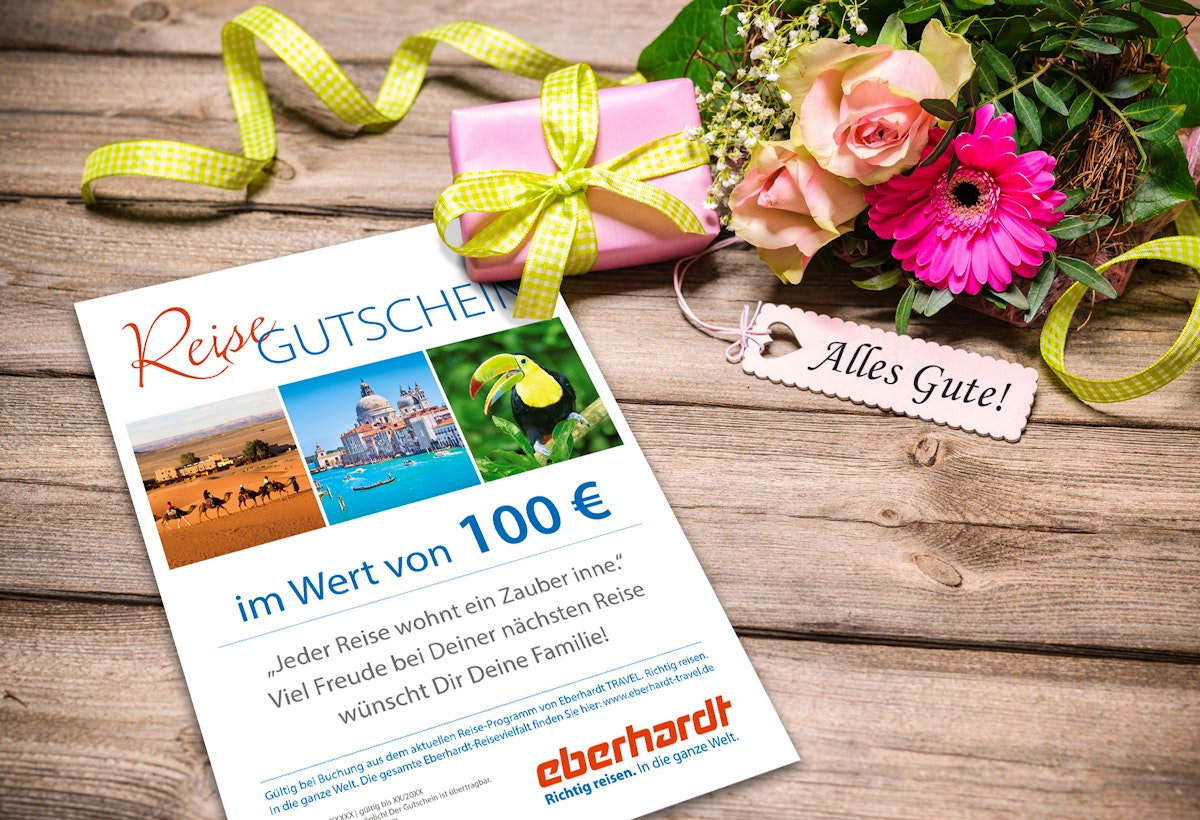 Geschenk Gutschein – © Eberhardt TRAVEL