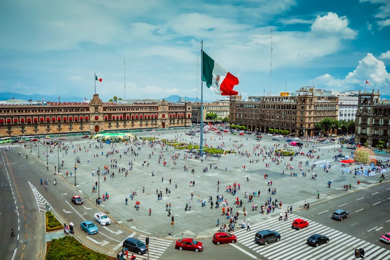 Zocalo - Plaza de la Constitución in Mexiko-Stadt - ©qojoo - stock.adobe.com