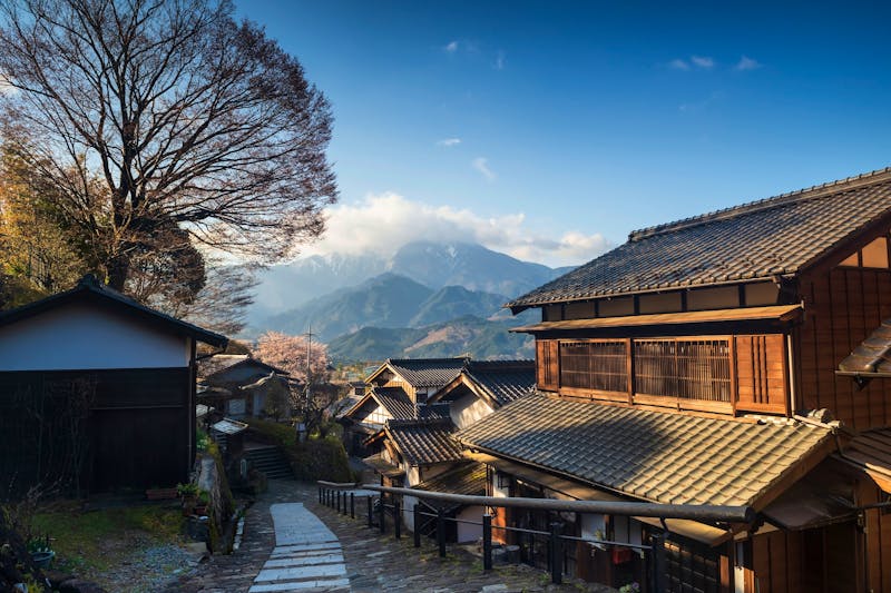 Traditionelle Stadt Magome bei Nakasendo im Kiso-Tal - ©Blanscape - stock.adobe.com