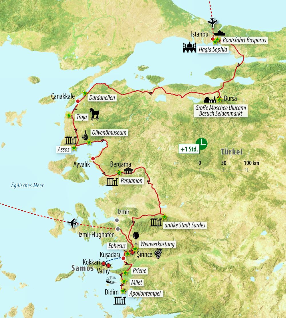 Ihre Reiseroute – © Eberhardt TRAVEL