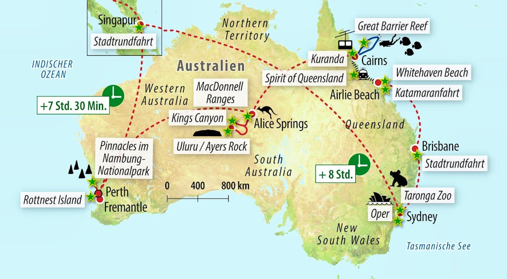 Ihre Reiseroute – © Eberhardt TRAVEL