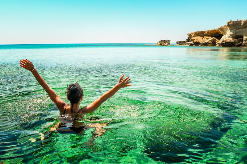 Baden in Mittelmeer bei Ayia Napa - Zypern - ©Evaldas - stock.adobe.com