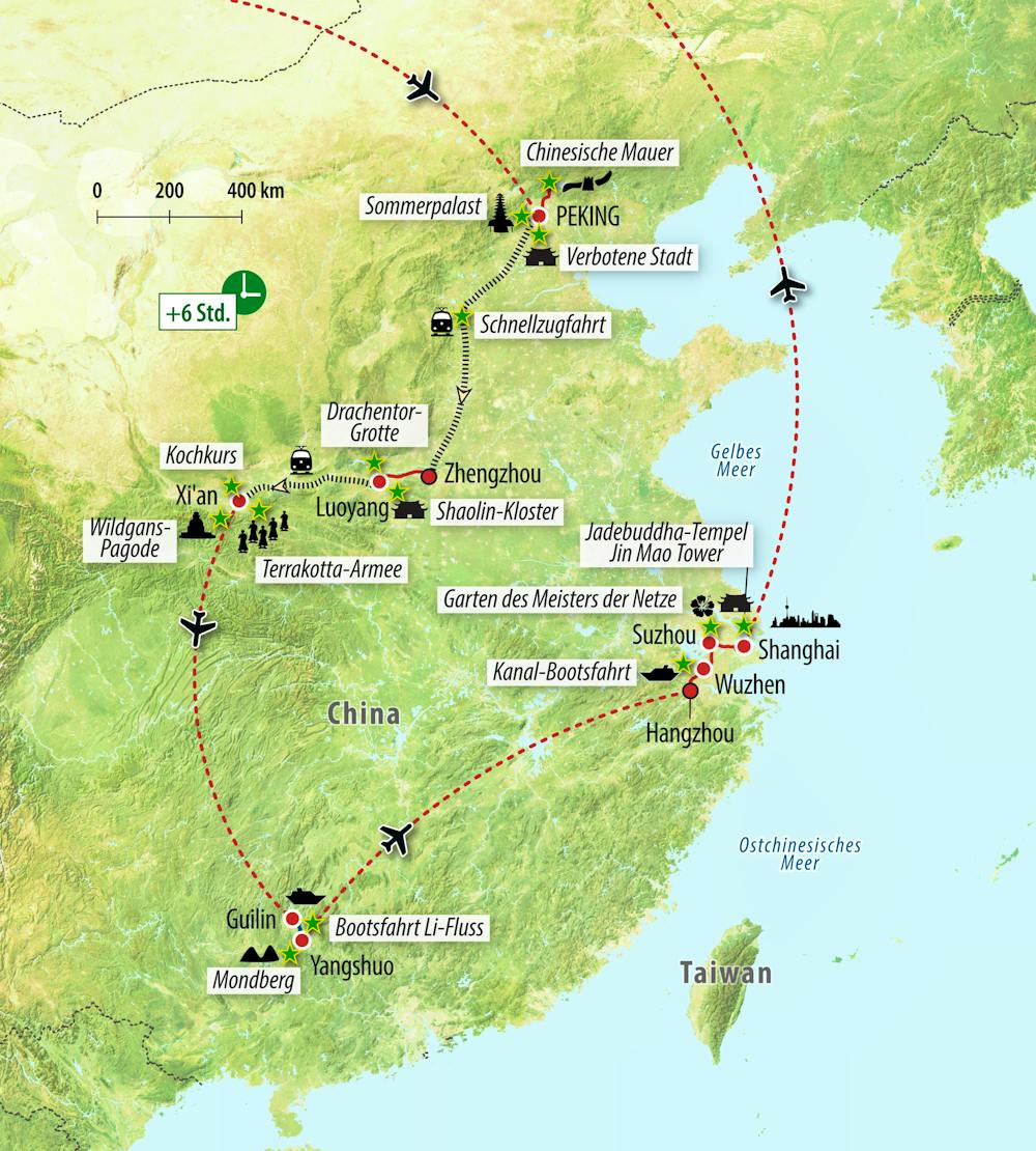 Ihre Reiseroute – © Eberhardt TRAVEL