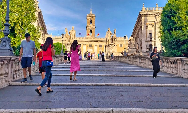 Treppe zum Kapitol in Rom - ©Anette Rietz - Eberhardt TRAVEL