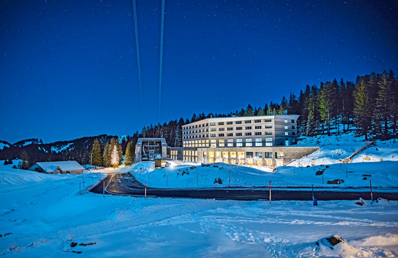 Säntis das Hotel im Winter - ©Säntis-Schwebebahn AG