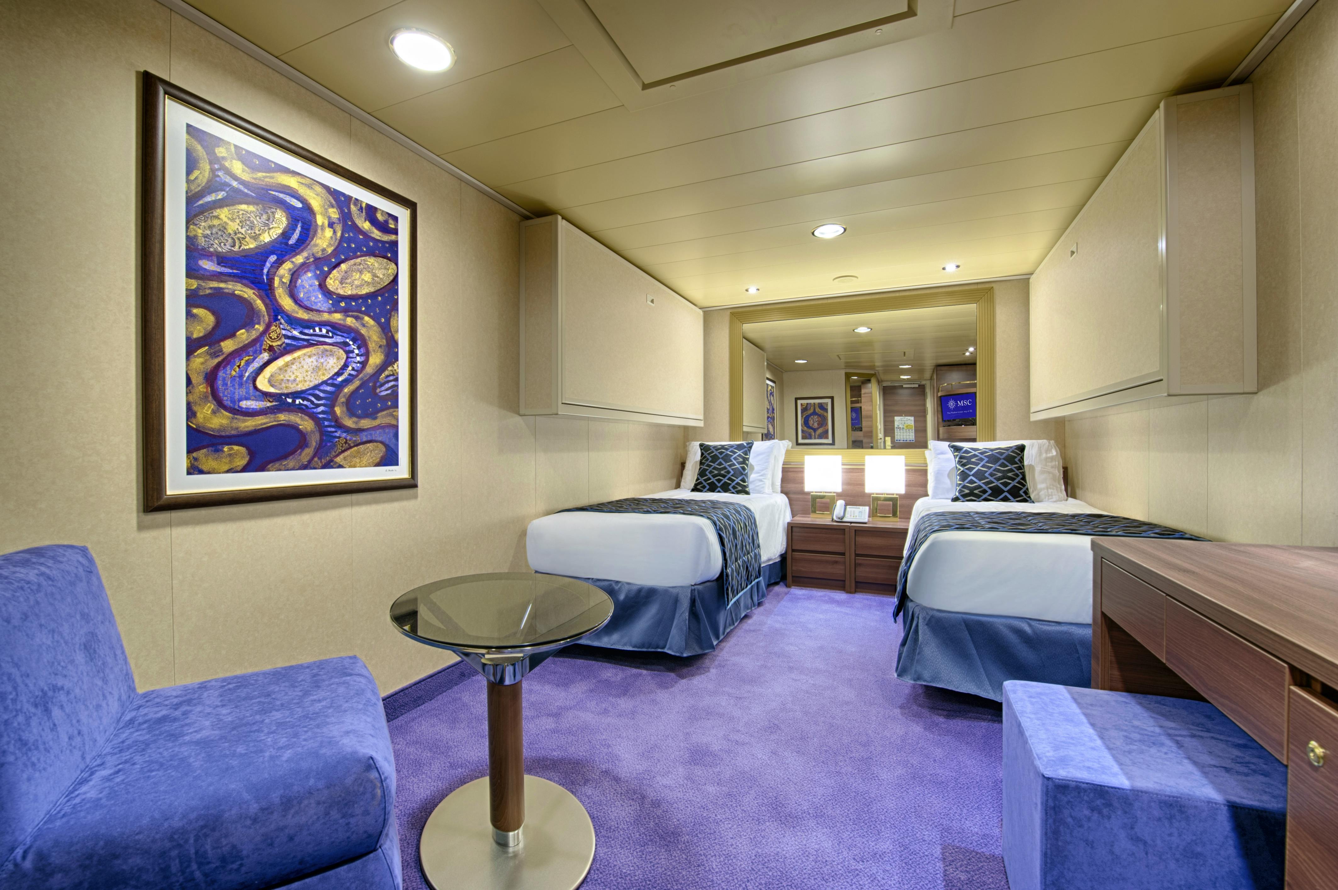 MSC Preziosa - Beispiel Innenkabine&nbsp;&ndash;&nbsp;&copy;&nbsp;MSC Rights // Ivan Sarfatti