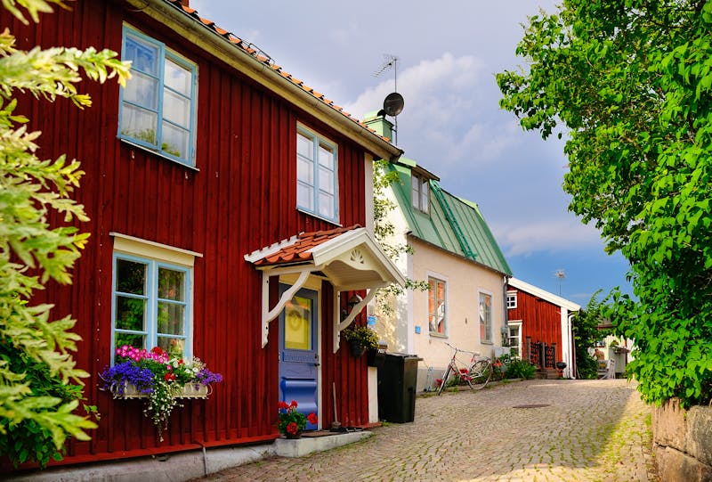 Straße Batsmansbacken, Drehort Astrid Lindgrens 