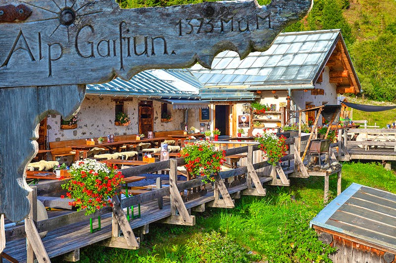 Alp Garfiun bei Klosters in Graubünden - ©Restaurant Alp Garfiun