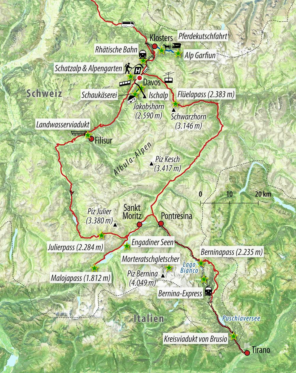 Ihre Reiseroute – © Eberhardt TRAVEL
