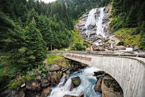 Grawa Wasserfall Observatorium am Wilde-Wasser-Weg im Stubaital &ndash; &copy; TVB Stubai Tirol - Max Dräger