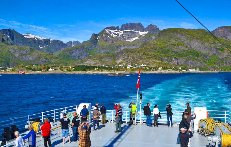 Fährüberfahrt zwischen Bodö und Moskenes auf den Lofoten - ©Konrad Füssel - Eberhardt TRAVEL