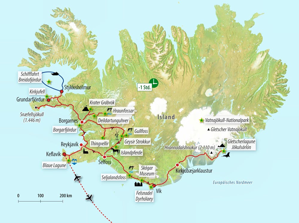 Ihre Reiseroute – © Eberhardt TRAVEL