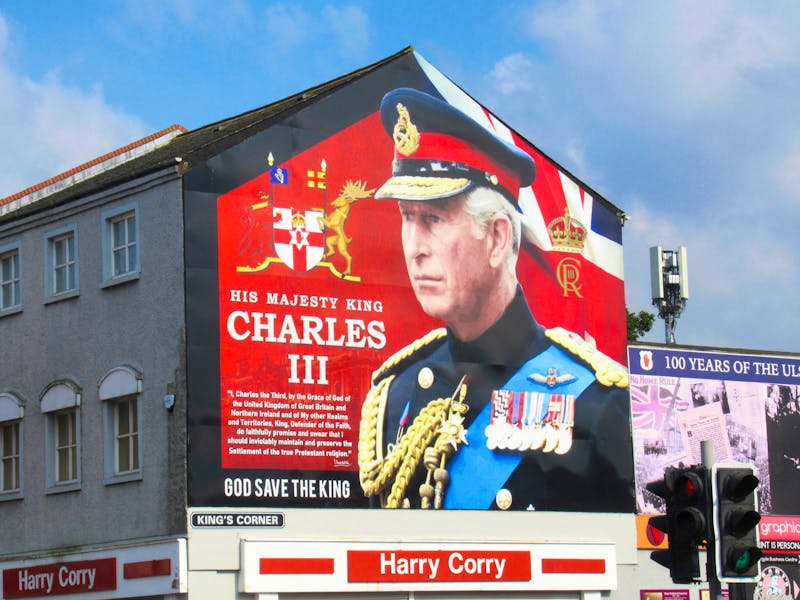 Charles III. Wandgemälde in Belfast - ©Adelheid Fritzsche - Eberhardt TRAVEL