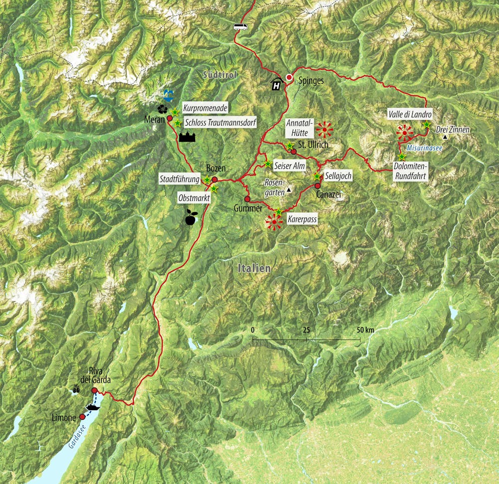 IT-DOSAT Reisekarte – © Eberhardt TRAVEL