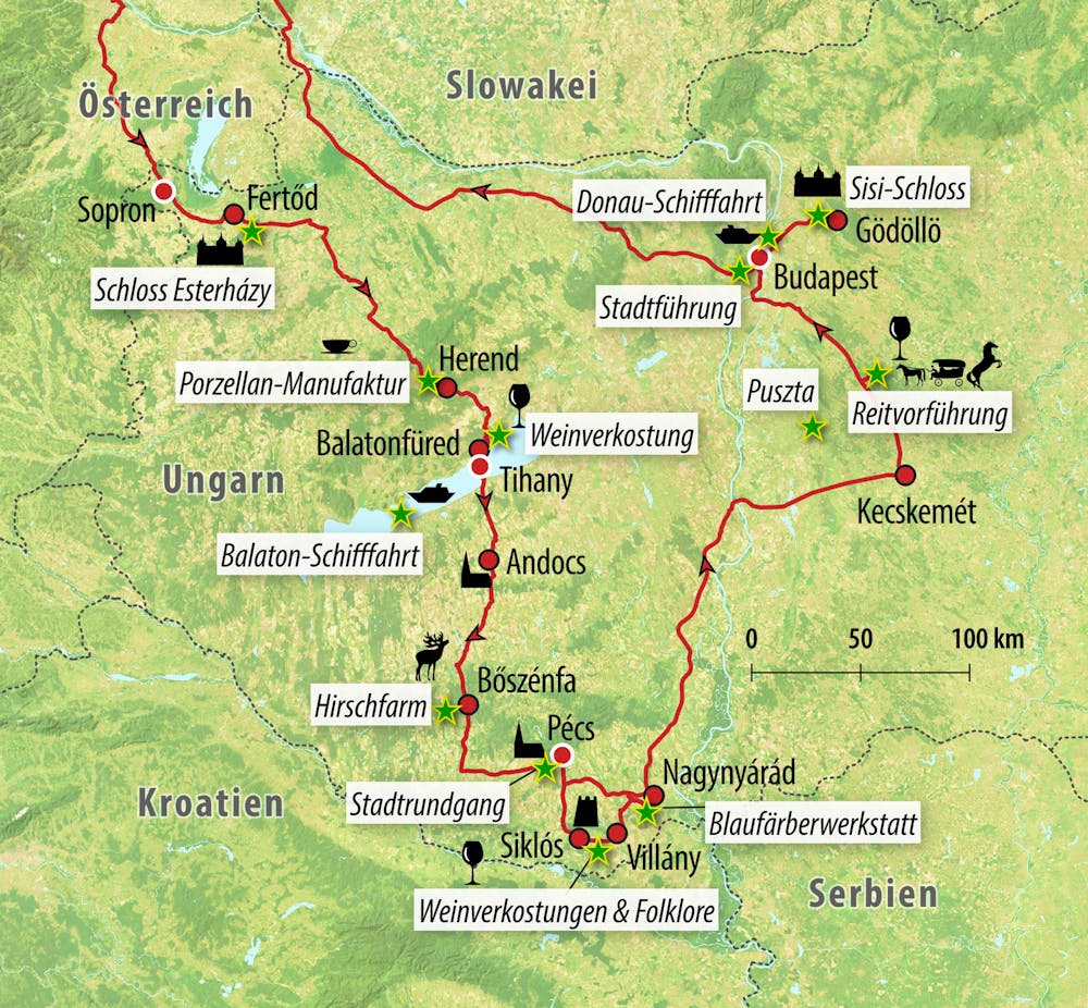 Ihre Reiseroute – © Eberhardt TRAVEL