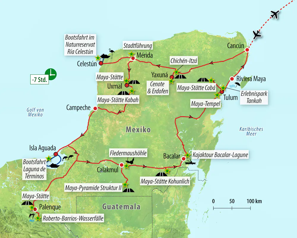 Ihre Reiseroute &ndash; &copy; Eberhardt TRAVEL