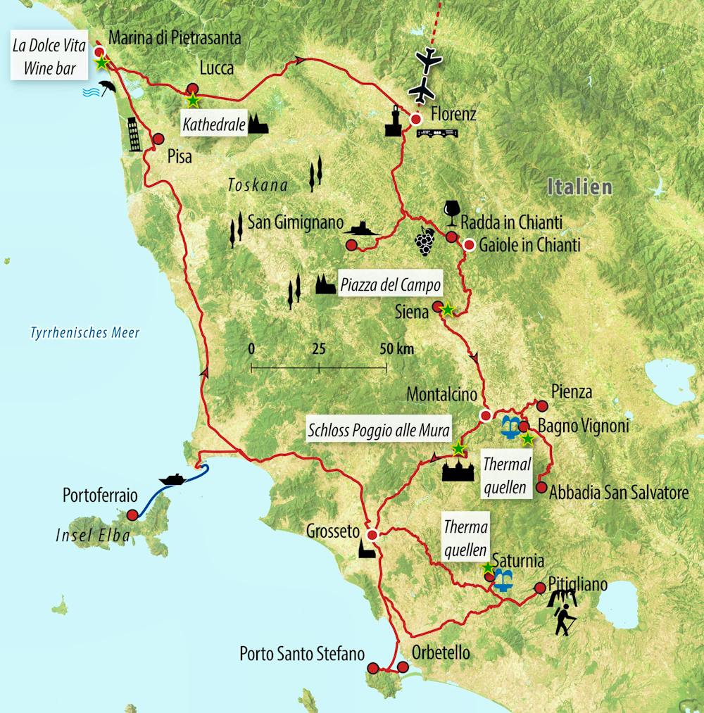 Ihre Reiseroute  – © Eberhardt TRAVEL 