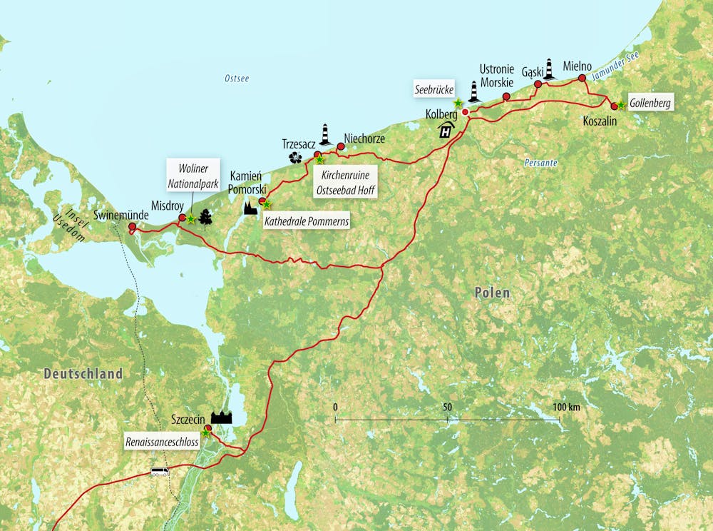 Ihre Reiseroute GO-KURES – © Eberhardt TRAVEL 