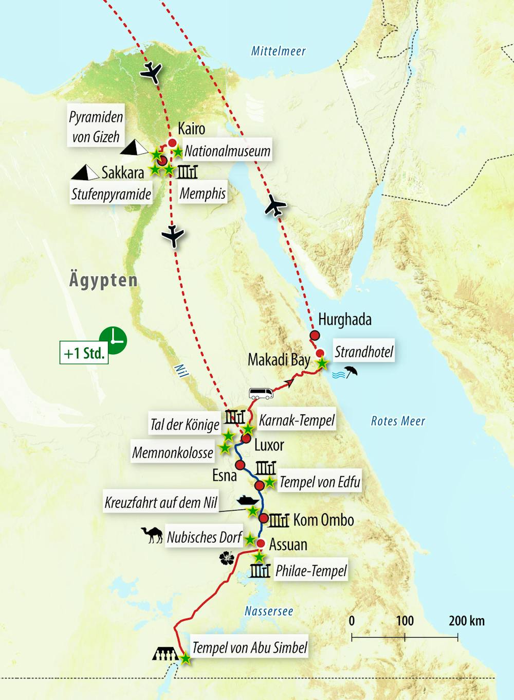 Ihre Reiseroute – © Eberhardt TRAVEL