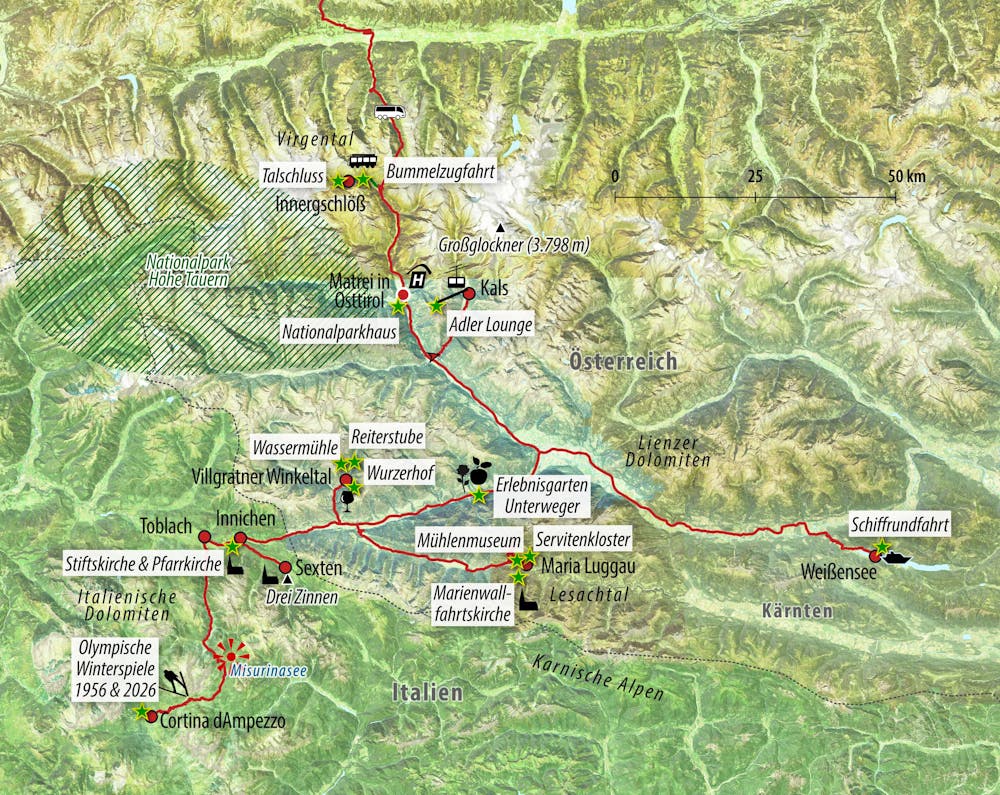 Ihre Reiseroute – © Eberhardt TRAVEL