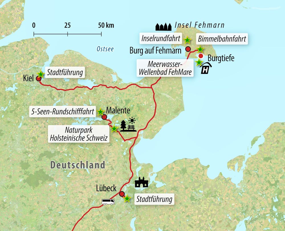 Ihre Reiseroute  – © Eberhardt TRAVEL
