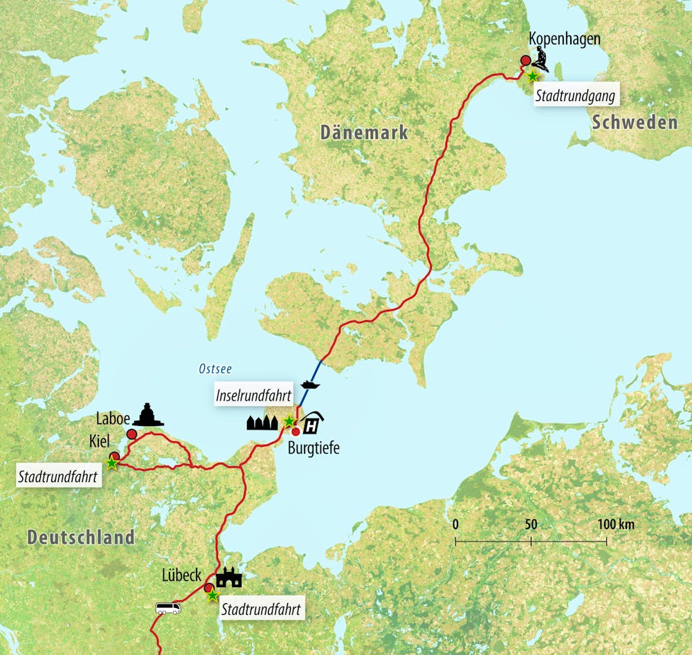 Ihre Reiseroute GO-FEHMA – © Eberhardt TRAVEL
