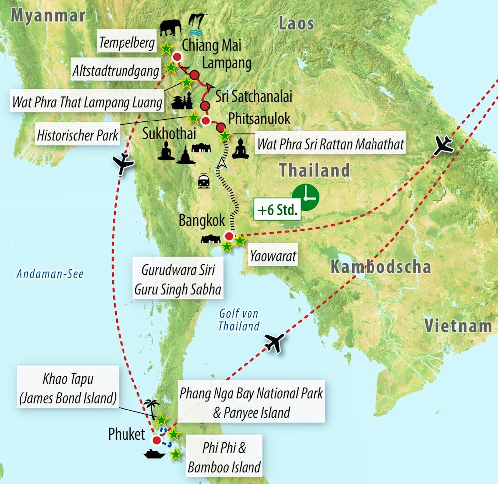 Ihre Reiseroute – © Eberhardt TRAVEL