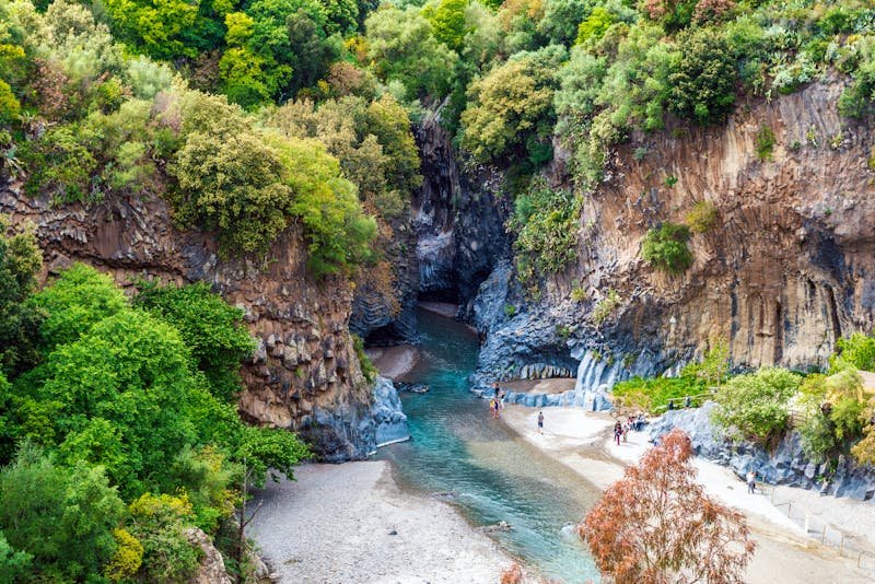 Alcantara Schlucht in Sizilien Italien - ©XtravaganT - stock.adobe.com