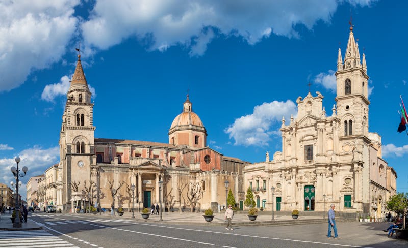 Kathedrale von Acireale und Basilica Collegiata dei Santi Apostoli Pietro e Paolo in Acireale - Sizilien-Italien - ©Renáta Sedmáková - stock.adobe.com