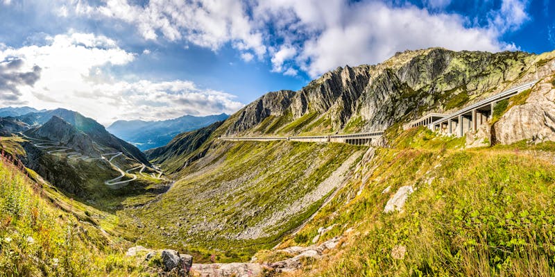 Paßstraße Gotthardpass  in Kanton-Tessin-Schweiz - ©Stefan Schurr - stock.adobe.com