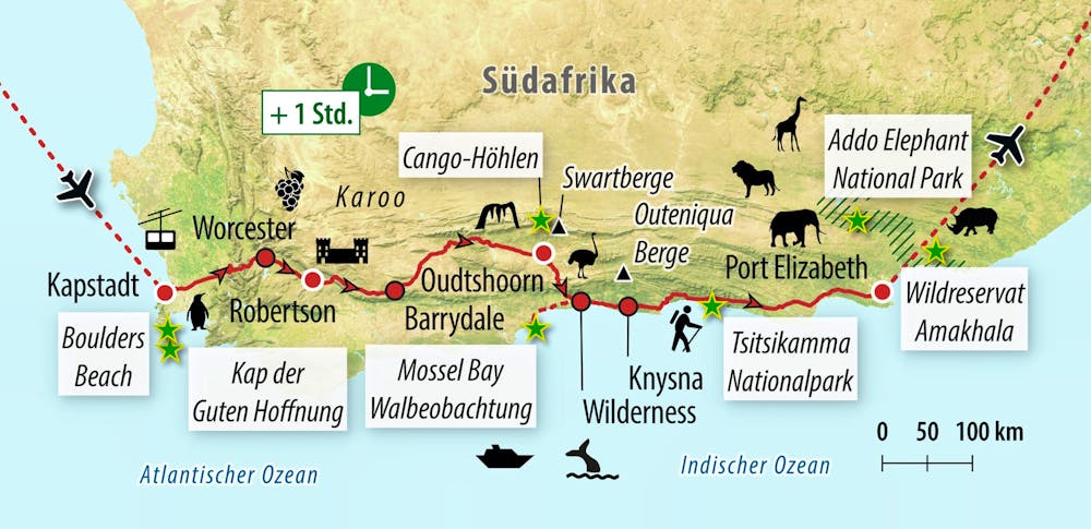 Ihre Reiseroute – © Eberhardt TRAVEL