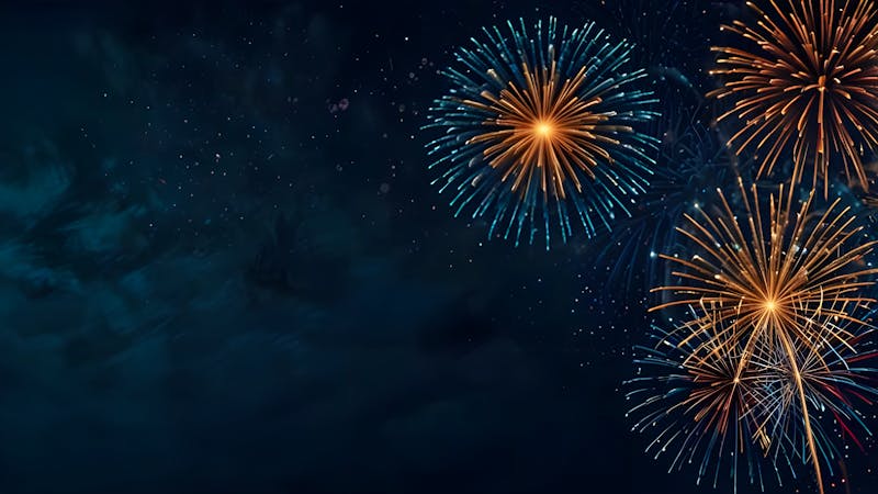 Silvester / Jahreswechsel Hintergrund Banner - ©Fazal - stock.adobe.com