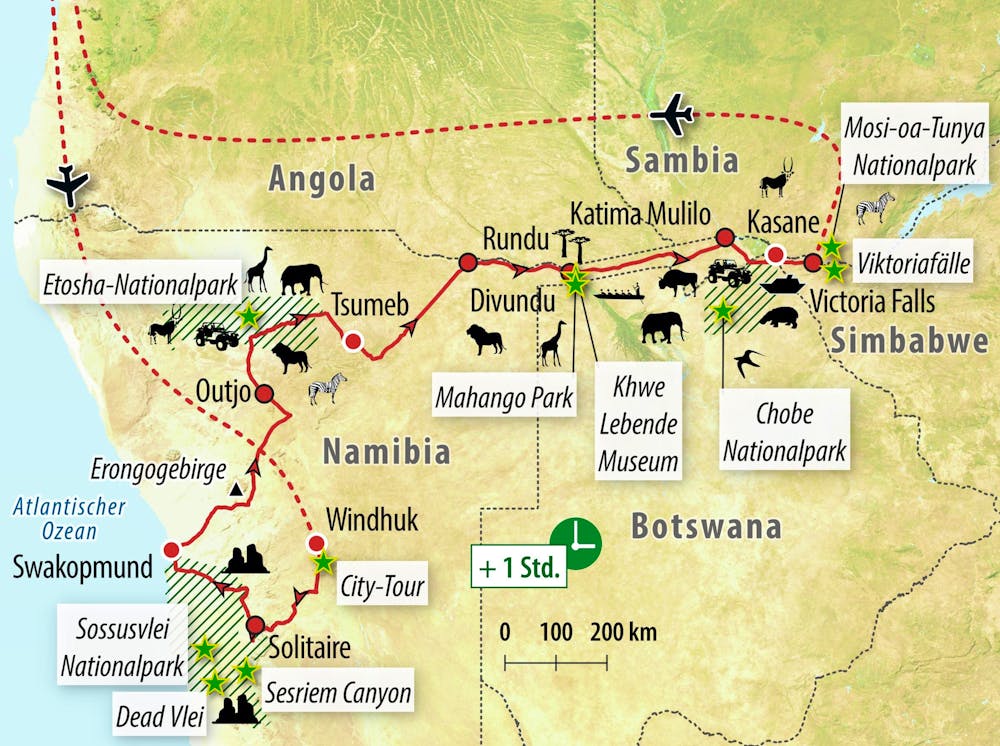 Ihre Reiseroute – © Eberhardt TRAVEL