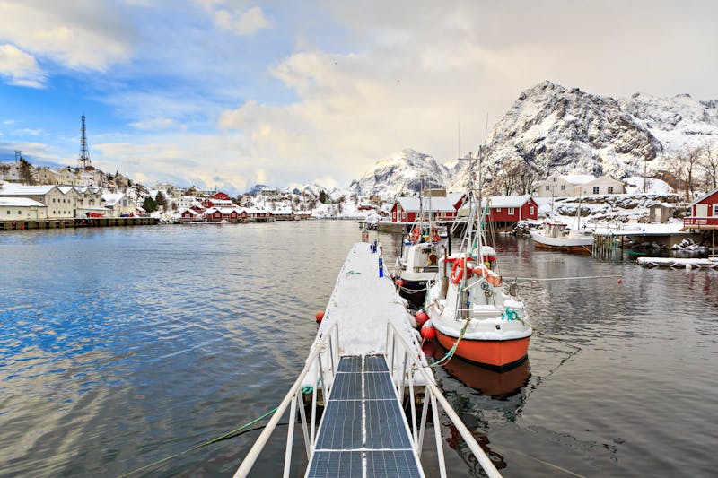 Fischerdorf Moskenes auf den Lofoten - ©Val Thoermer - stock.adobe.com