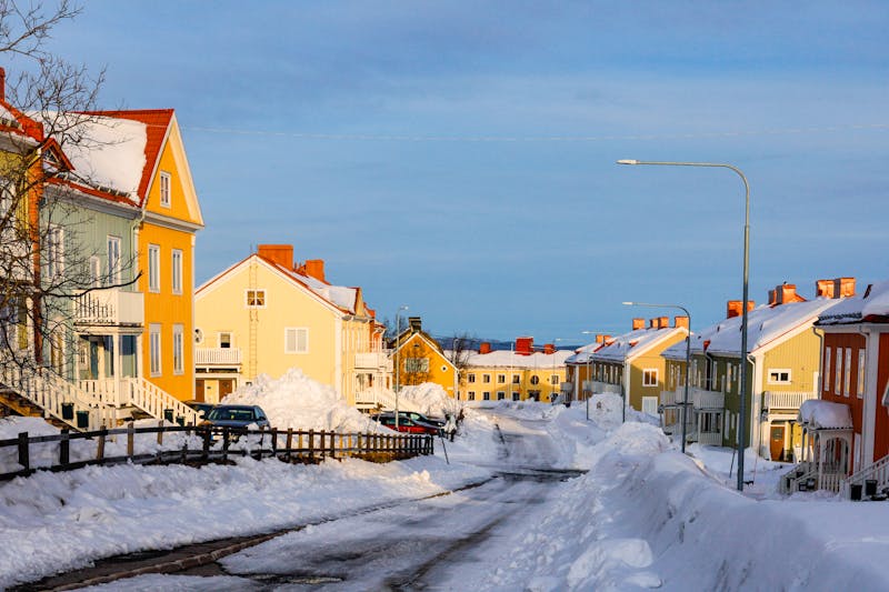 Wohnhäuser in Kiruna  - ©Alexander - stock.adobe.com