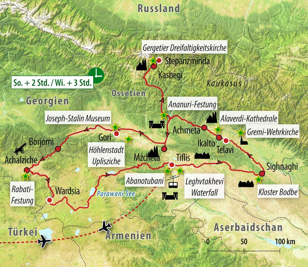 Ihre Reiseroute – © Eberhardt TRAVEL