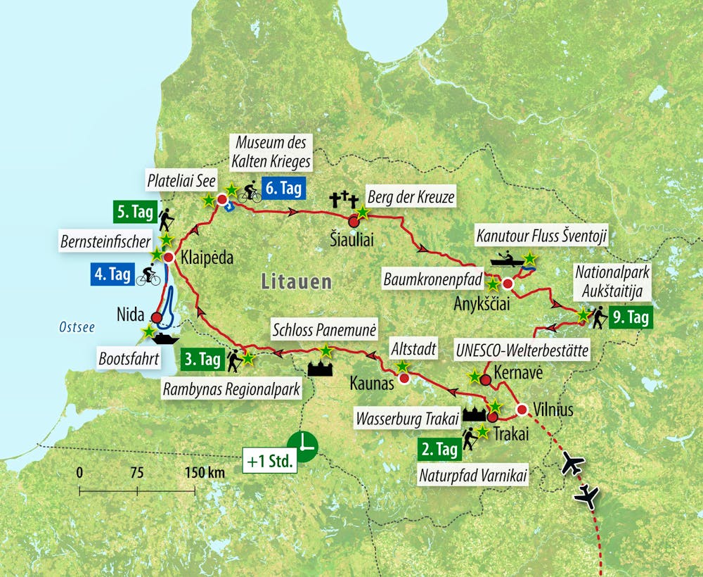 Ihre Reiseroute – © Eberhardt TRAVEL