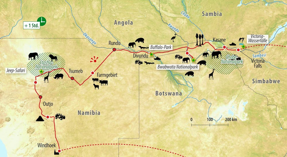 Ihre Reiseroute – © Eberhardt TRAVEL