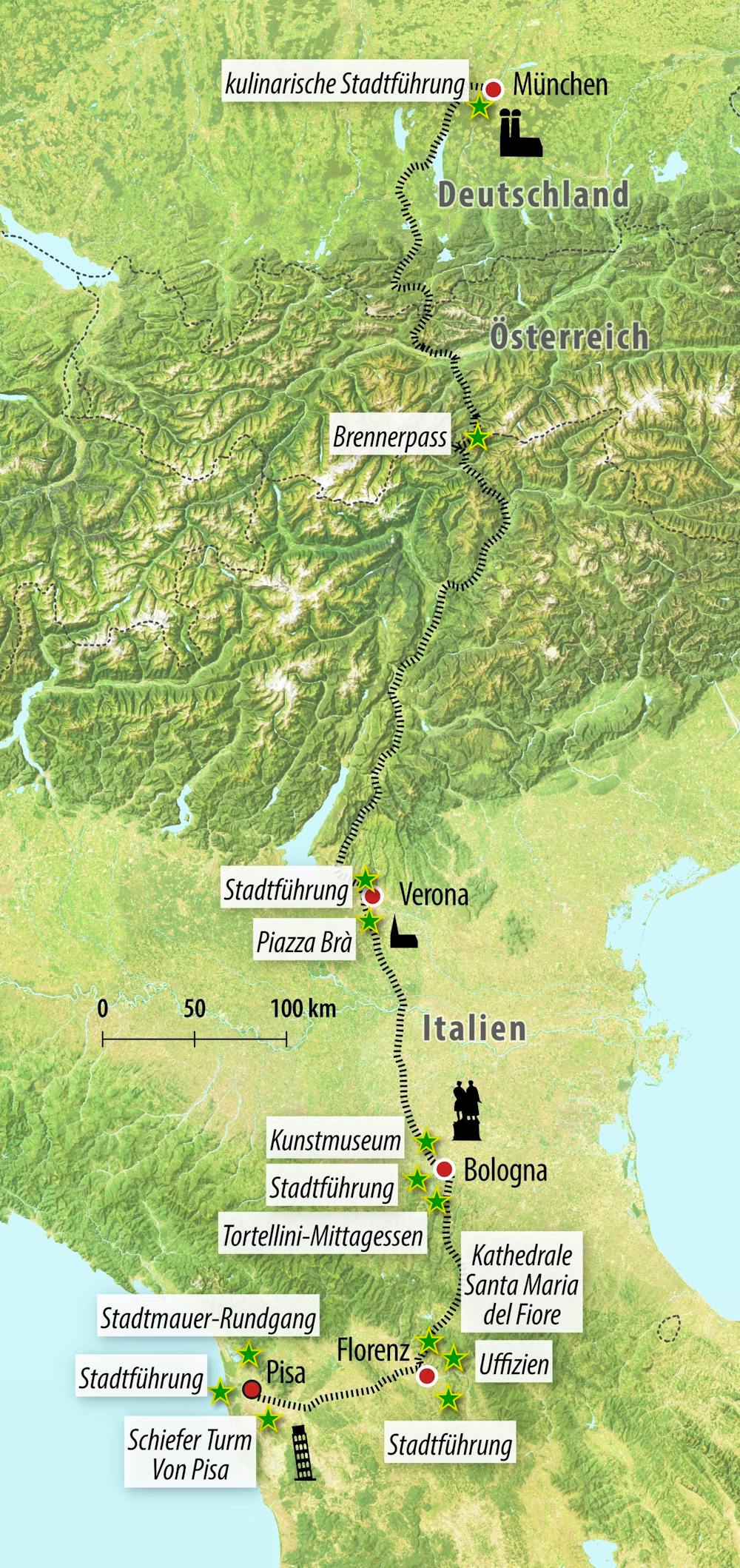 Ihre Reiseroute – © Eberhardt TRAVEL