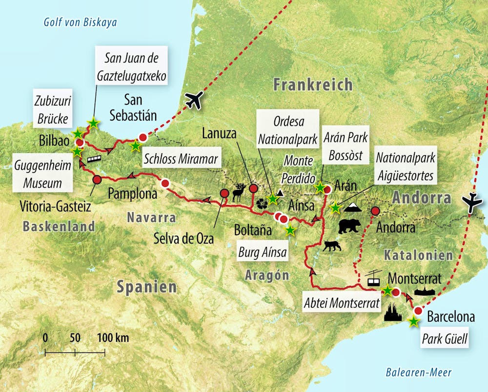 Ihre Reiseroute – © Eberhardt TRAVEL