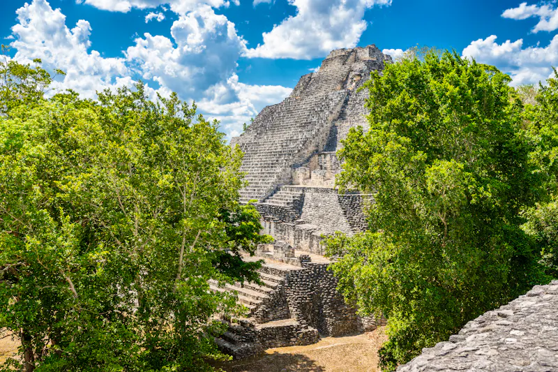 Maya-Ruinen im Dschungel von Calakmul in Mexiko - &copy;feel4nature - stock.adobe.com