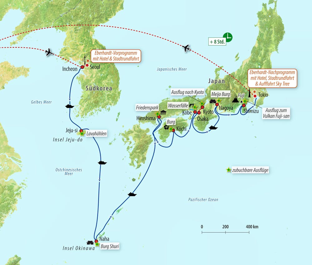 Ihre Reiseroute – © Eberhardt TRAVEL