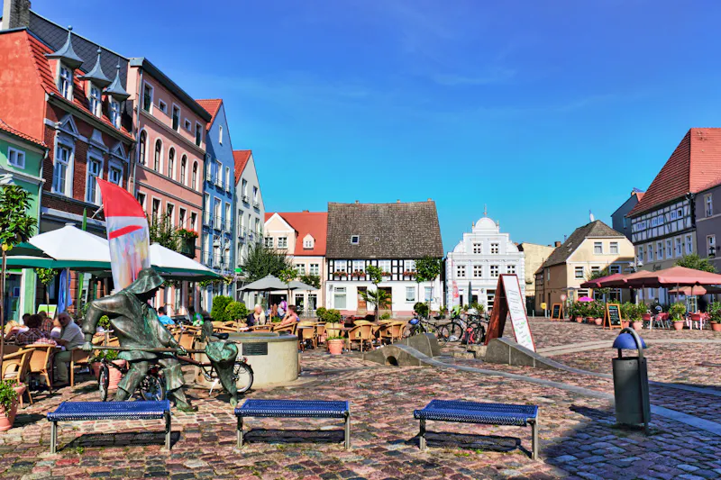 Marktplatz von Ueckermünde in Mecklenburg-Vorpommern - &copy;ArTo - stock.adobe.com