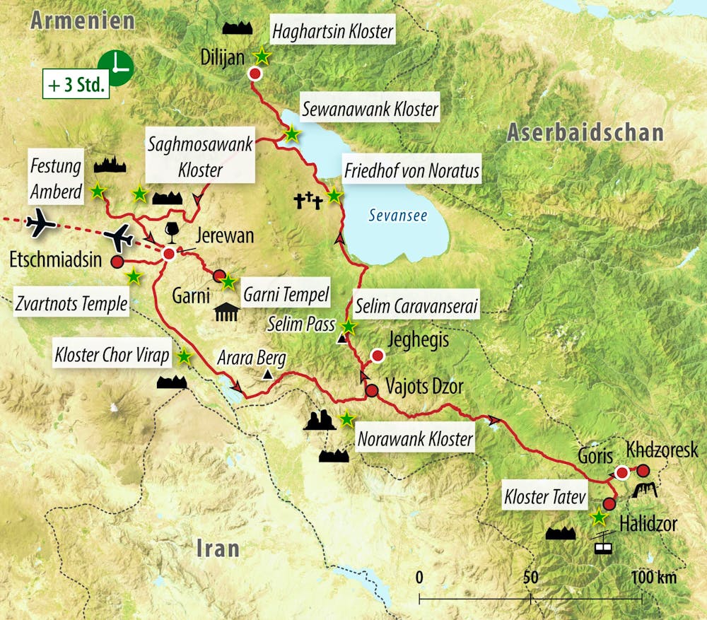 Ihre Reiseroute – © Eberhardt TRAVEL