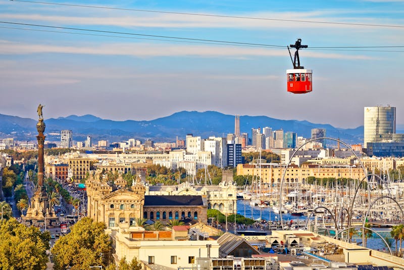 Seilbahn vom Montjuic zum Hafen von Barcelona - ©arkanto - stock.adobe.com
