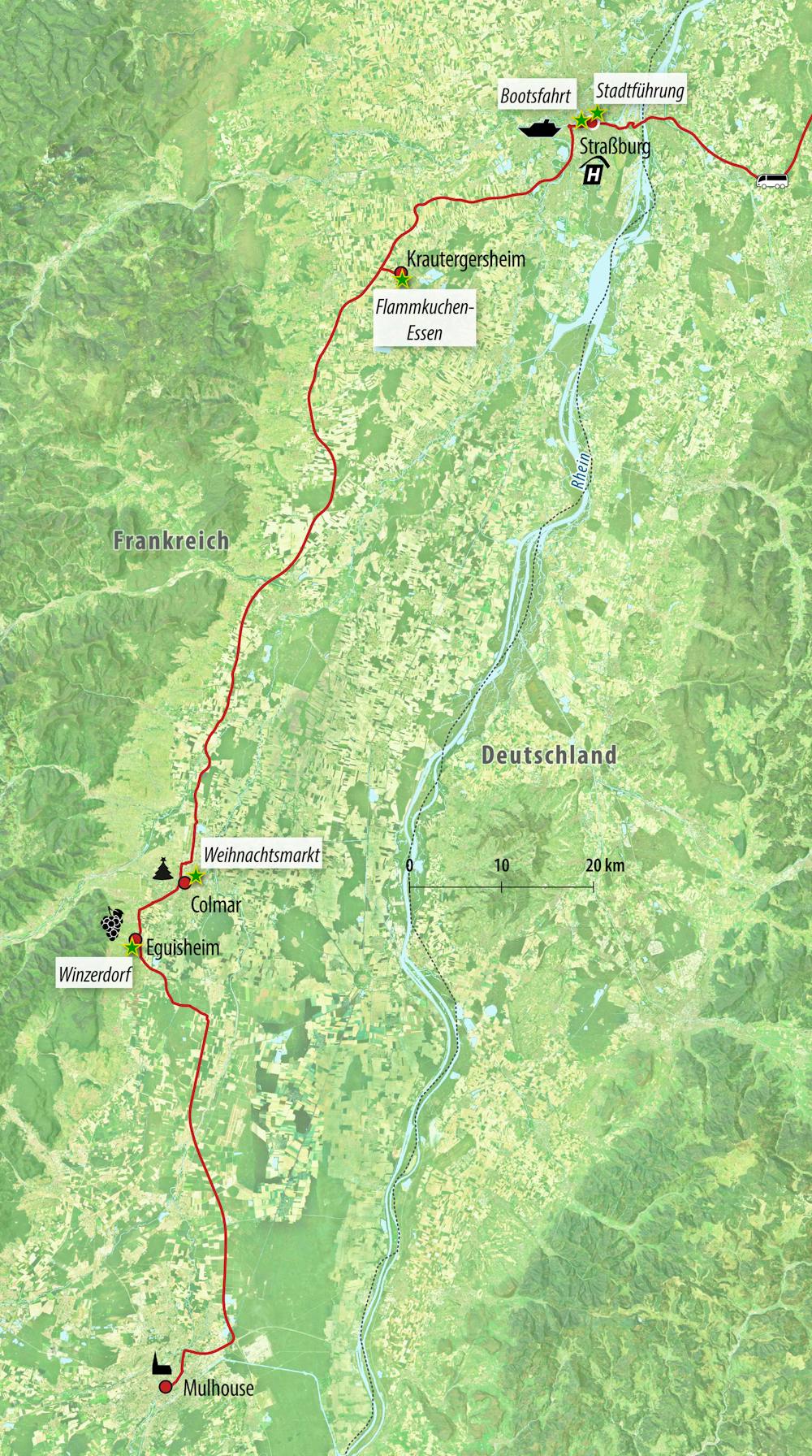 Ihre Reiseroute FR-YYELS – © Eberhardt TRAVEL