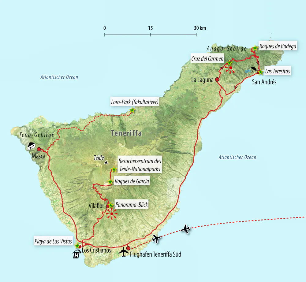 Ihre Reiseroute ES-TENBH &ndash; &copy; Eberhardt TRAVEL 