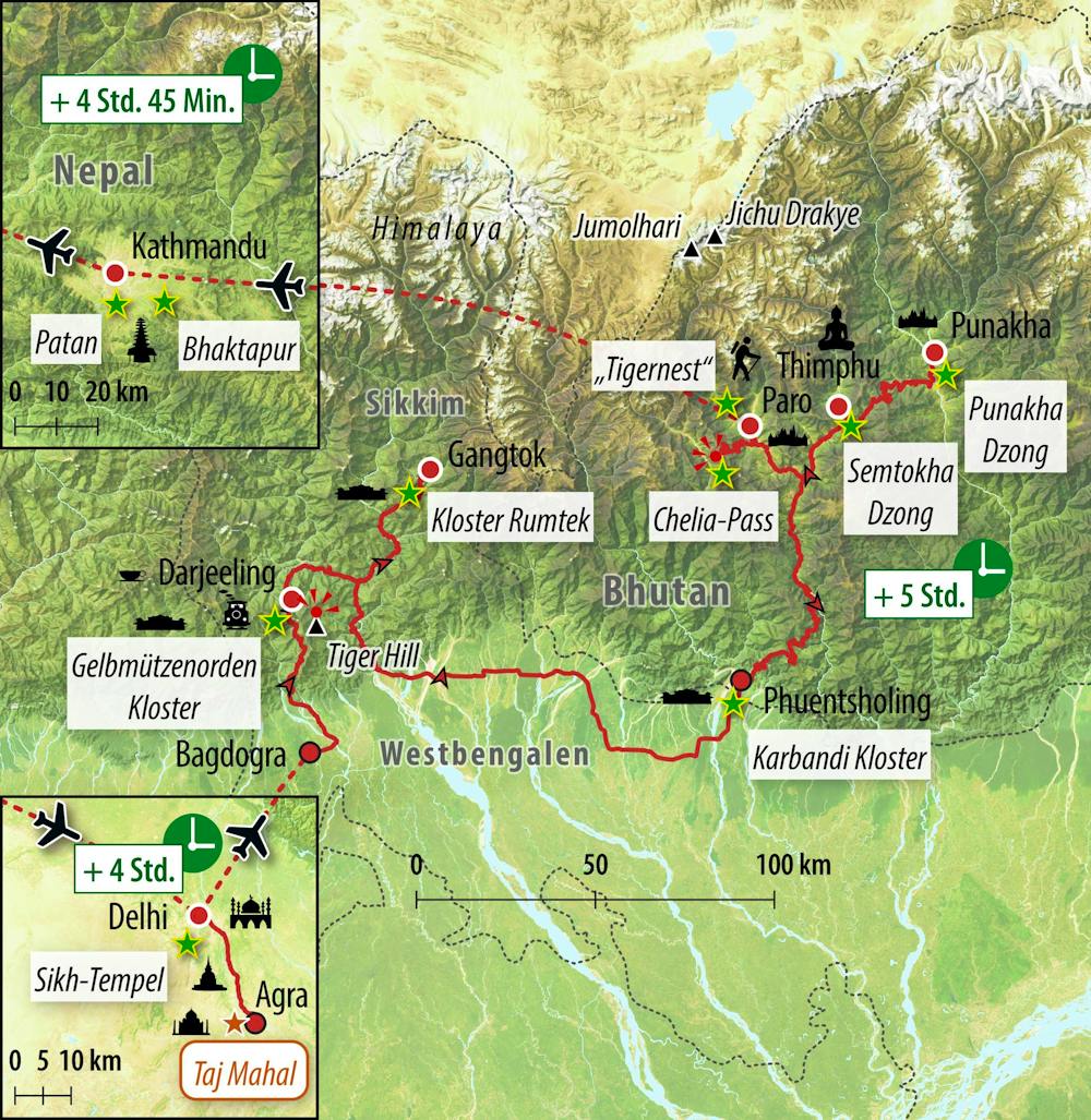 Ihre Reiseroute – © Eberhardt TRAVEL