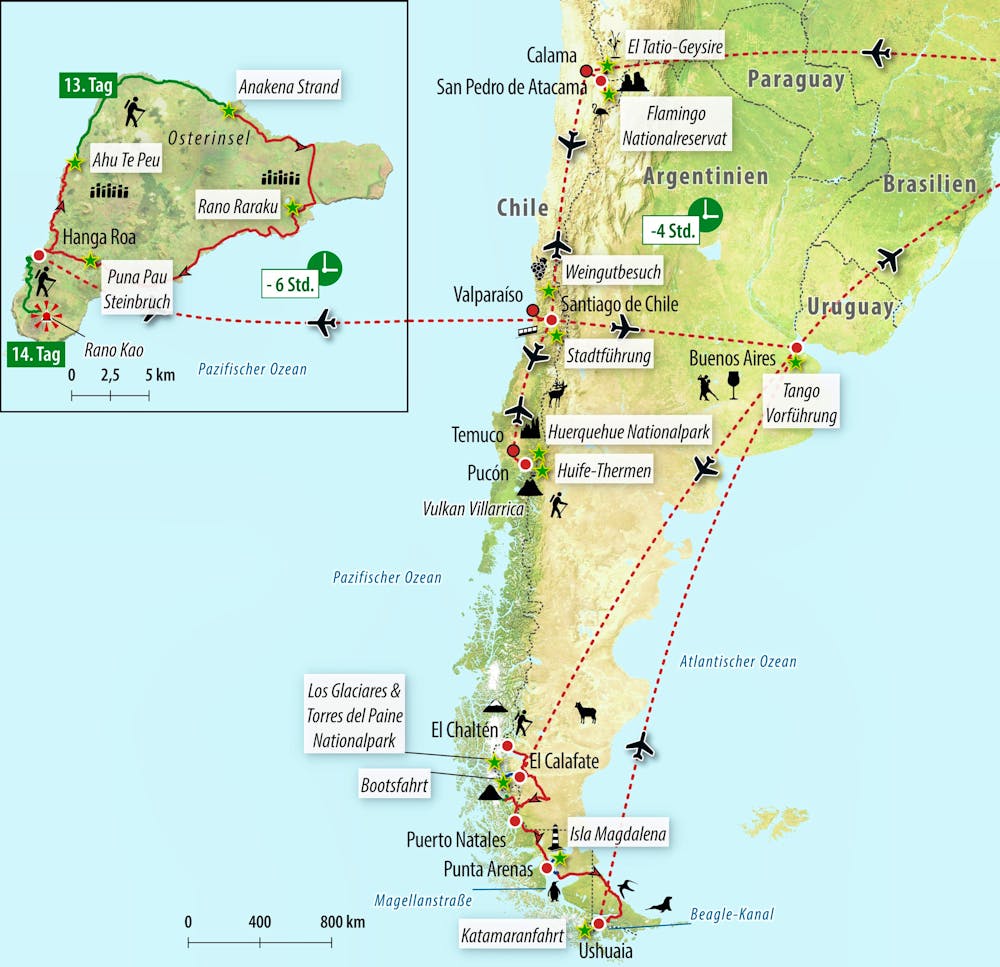 Ihre Reiseroute – © Eberhardt TRAVEL